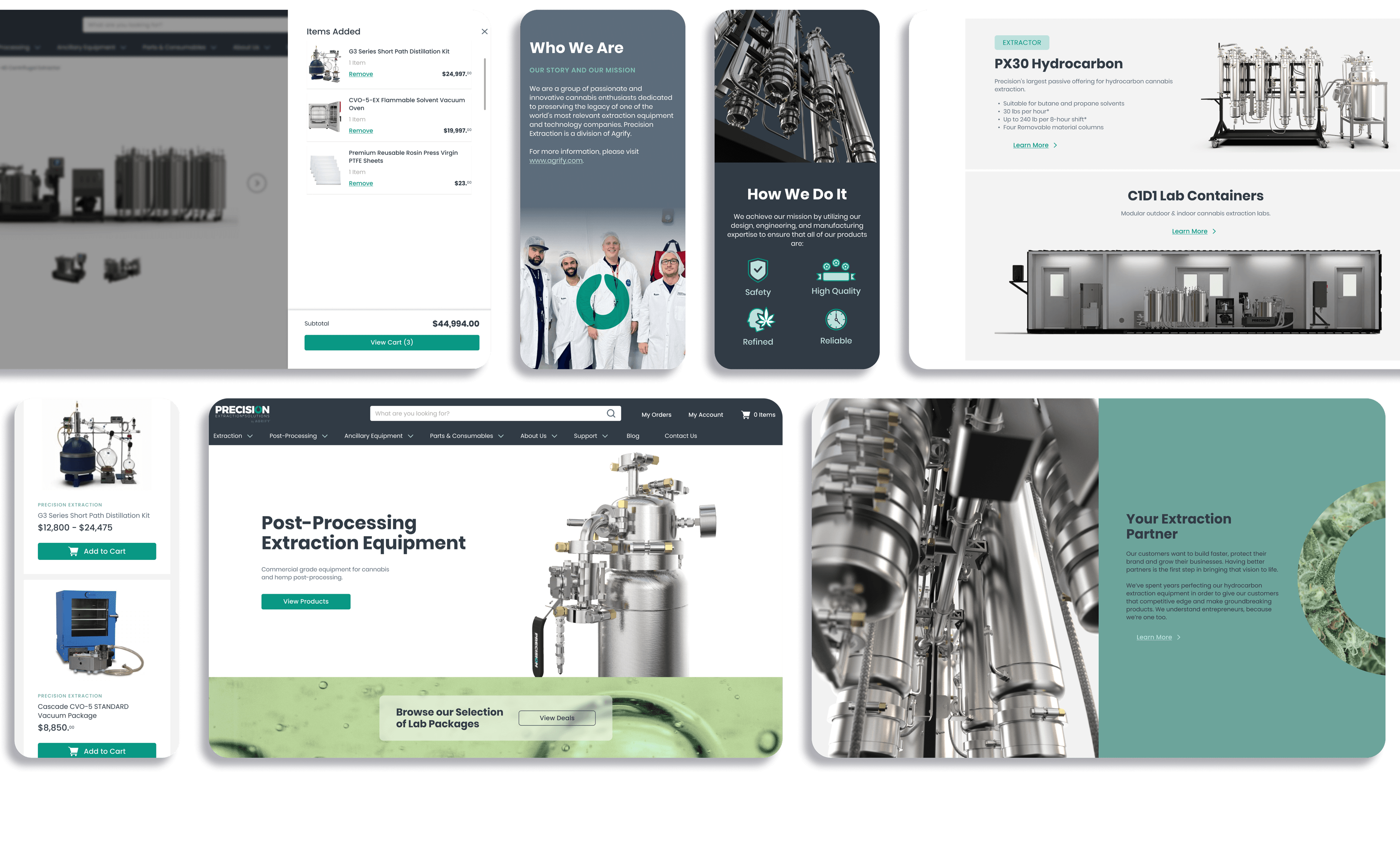 Aloa Precision Extraction Case Study Screens