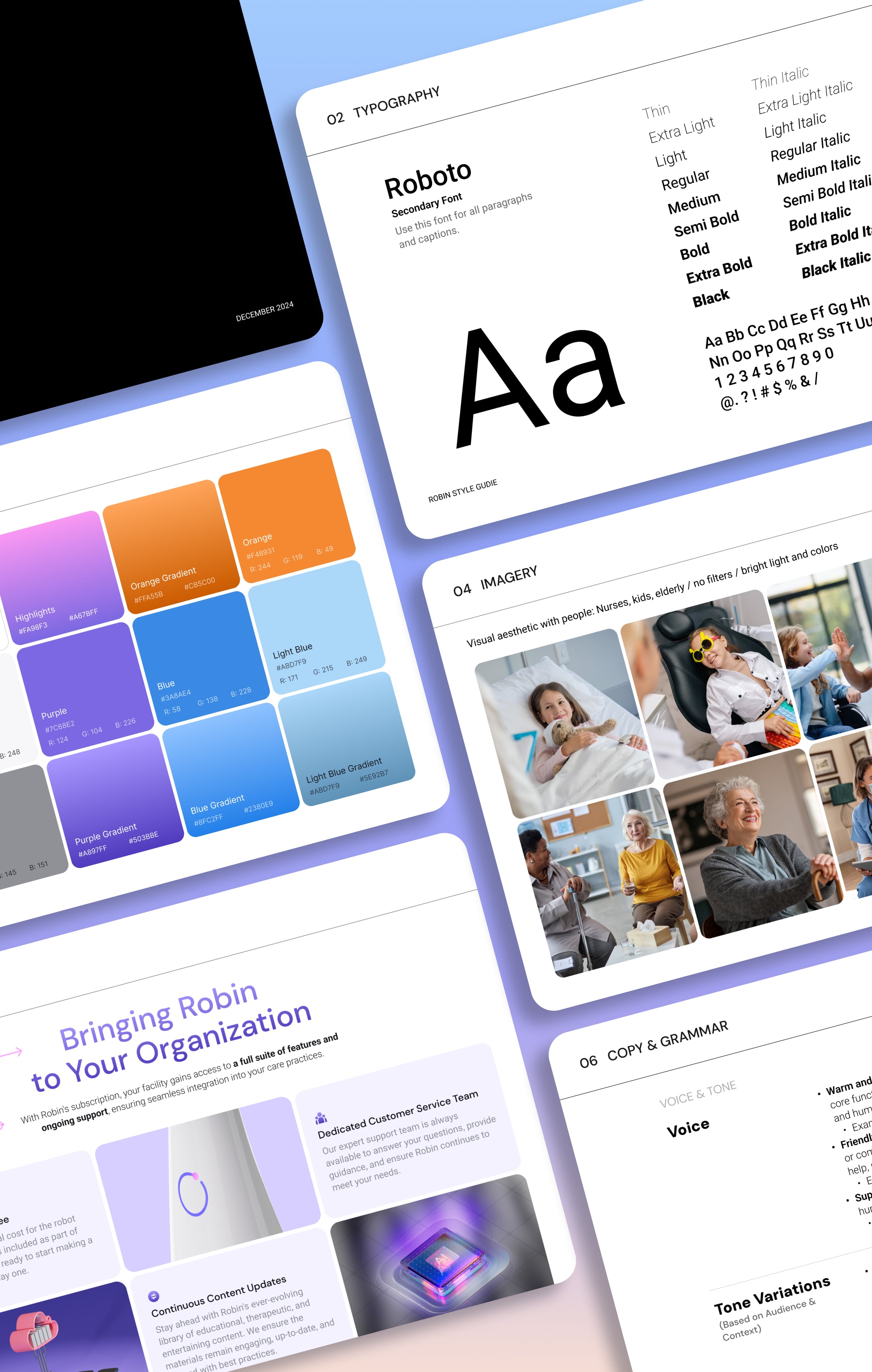 Aloa Robin Case Study Screens