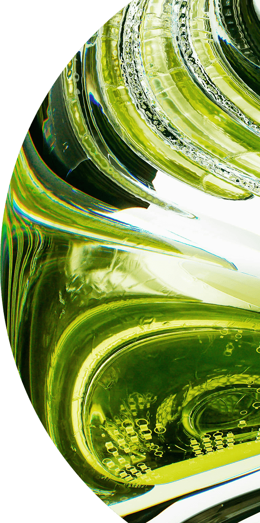 Green glass abstract